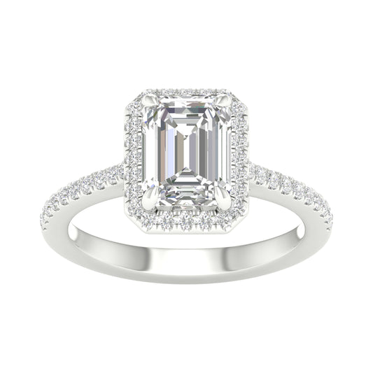 Halo Certified Lab Grown Diamond Engagement Ring ( IGI Certified )
