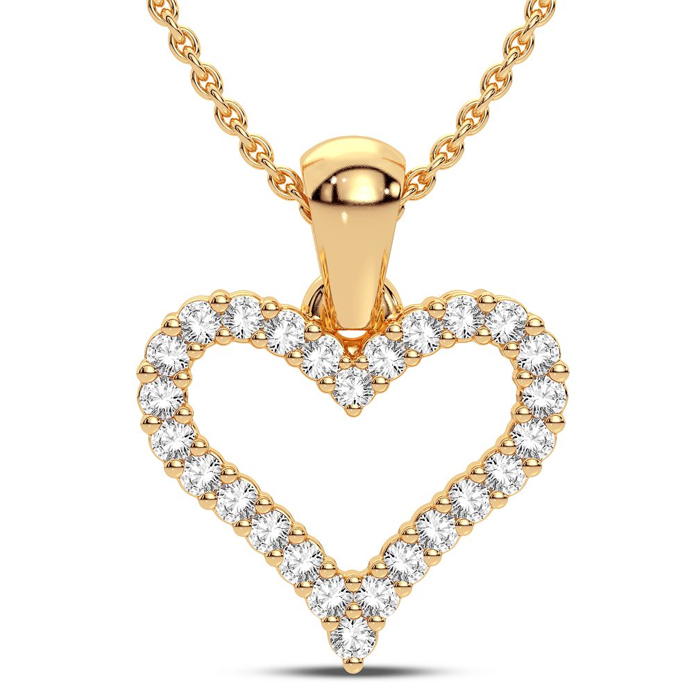 Heart  Diamond Pendant