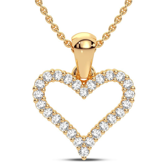 Heart  Diamond Pendant