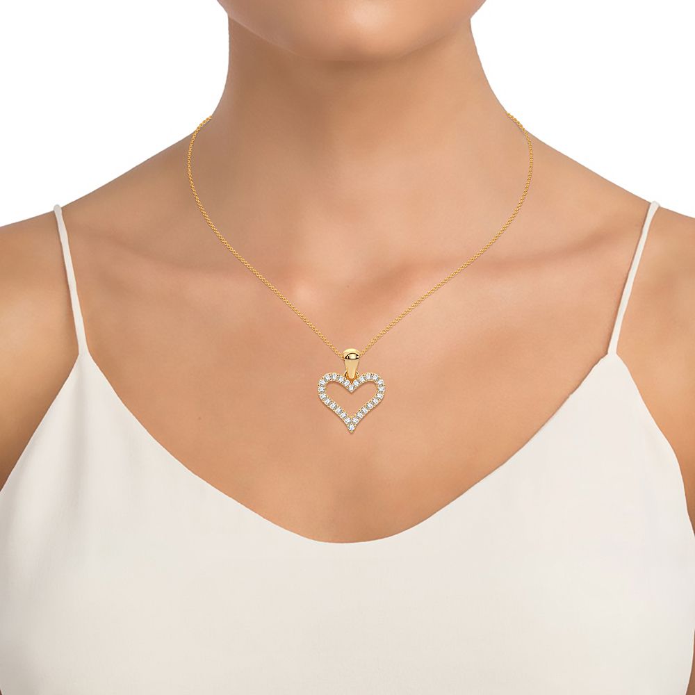 Heart  Diamond Pendant