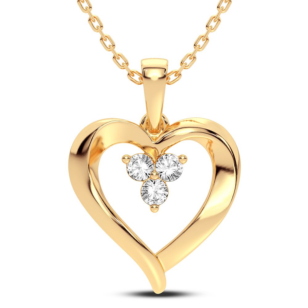 Heart  Diamond Pendant