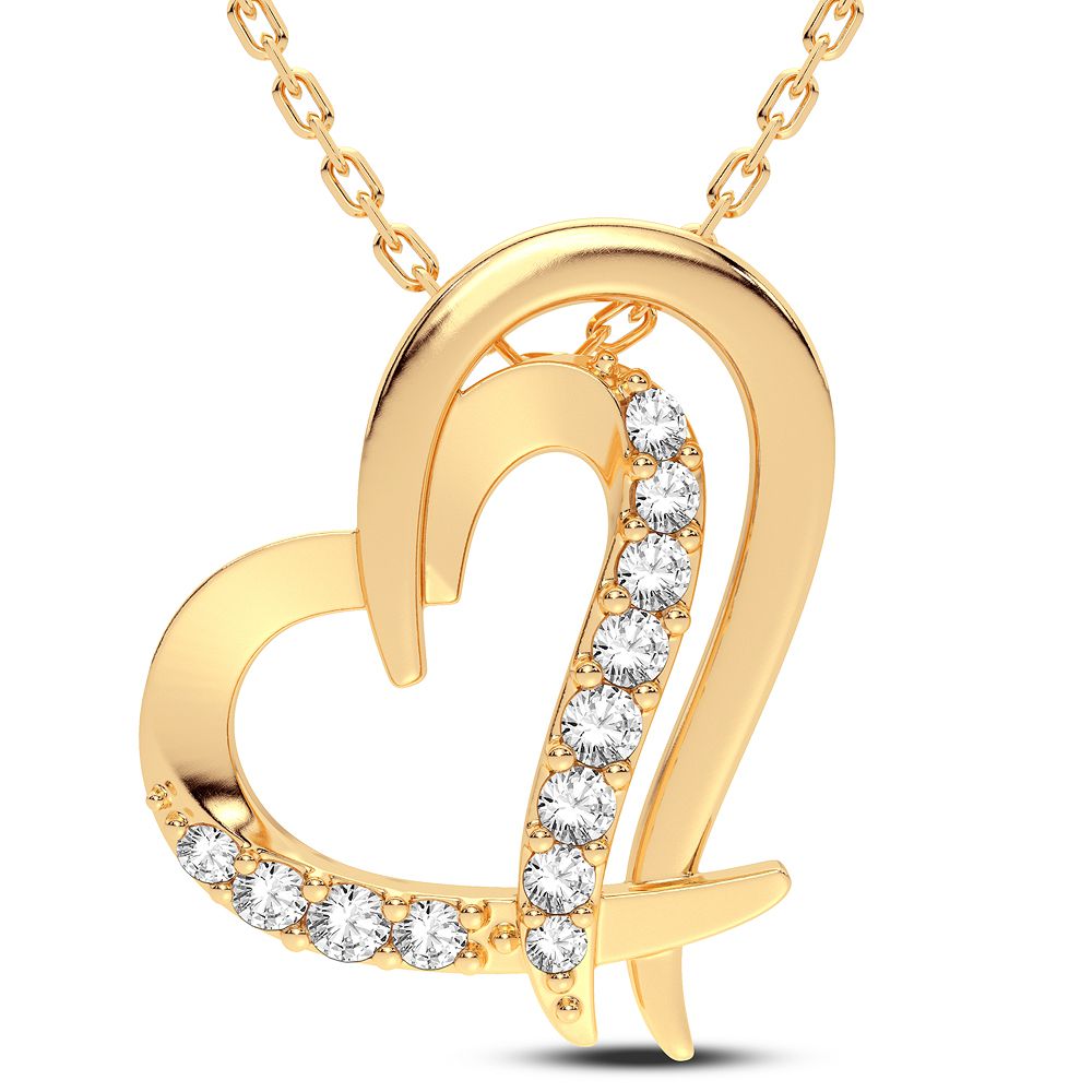 Heart  Diamond Pendant