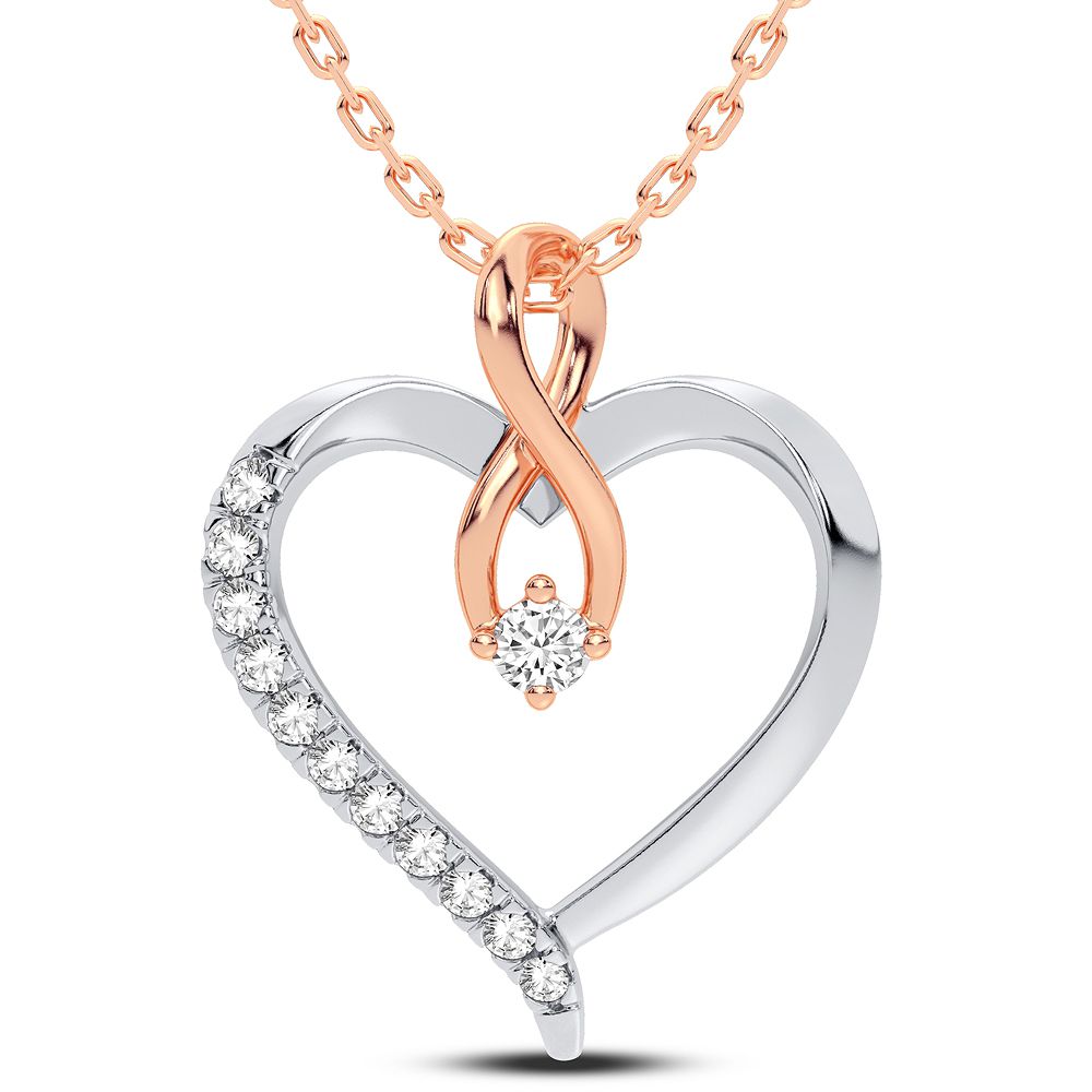 Heart  Diamond Pendant