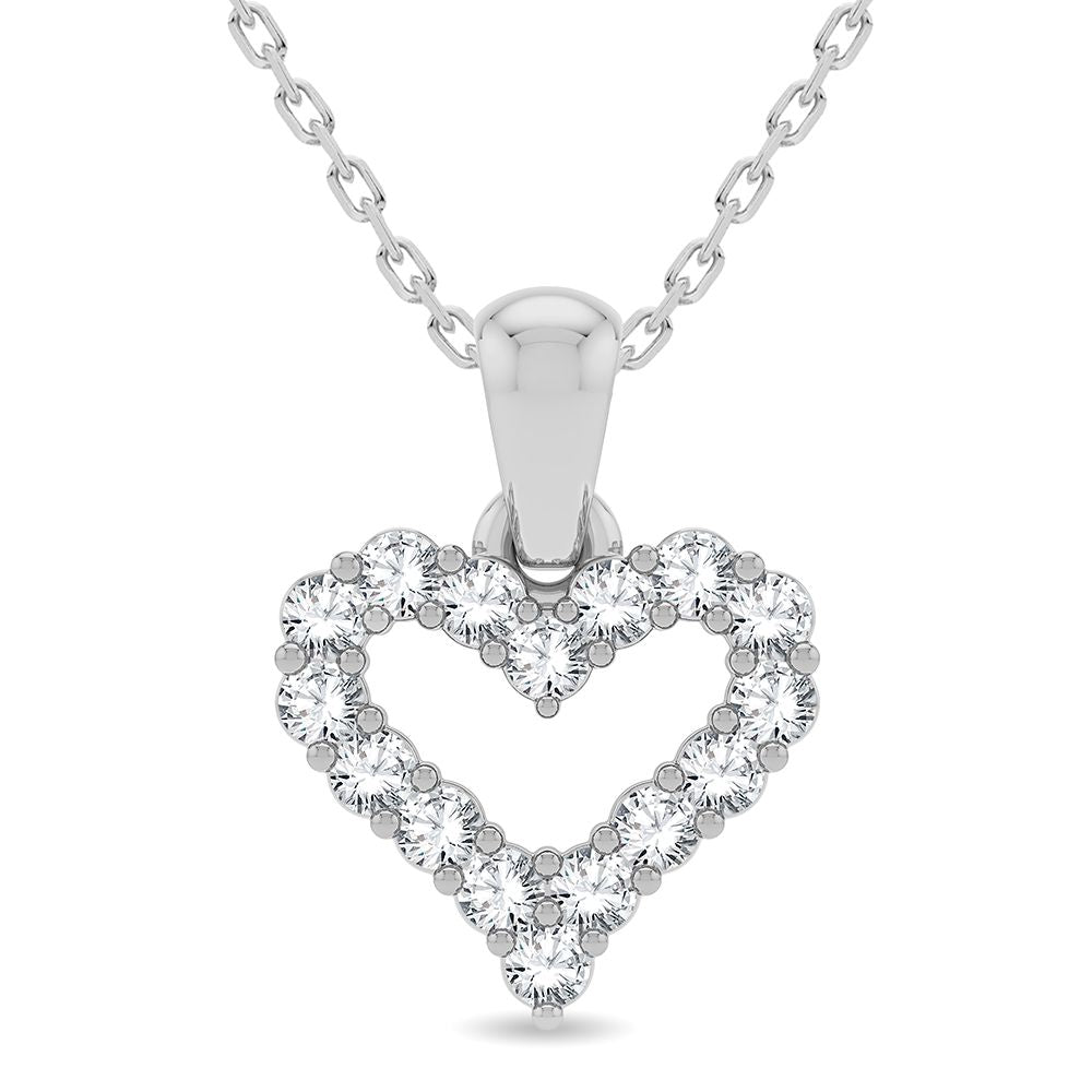 Heart  Diamond Pendant