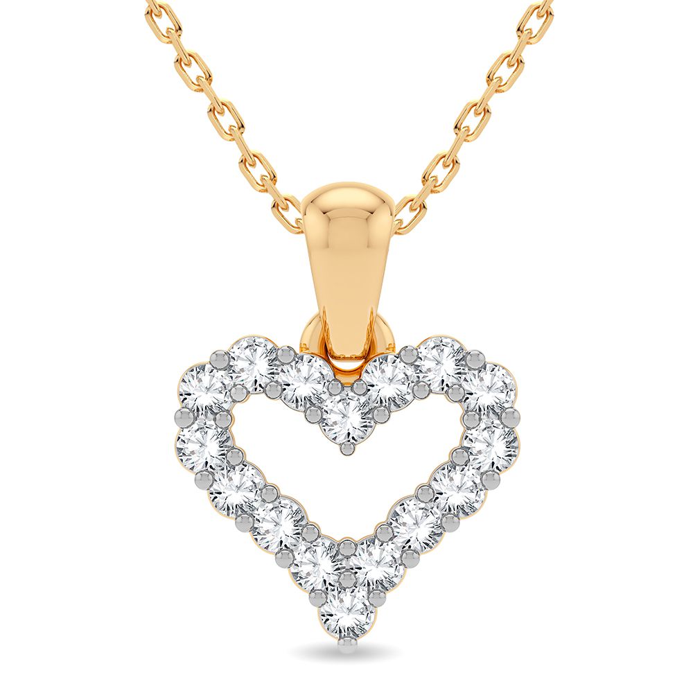 Heart  Diamond Pendant