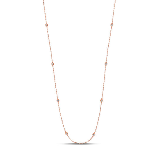 14K 0.72CT Diamond CHAIN