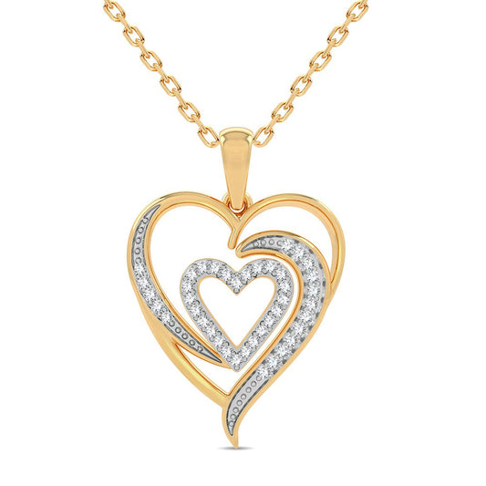 Heart  Diamond Pendant