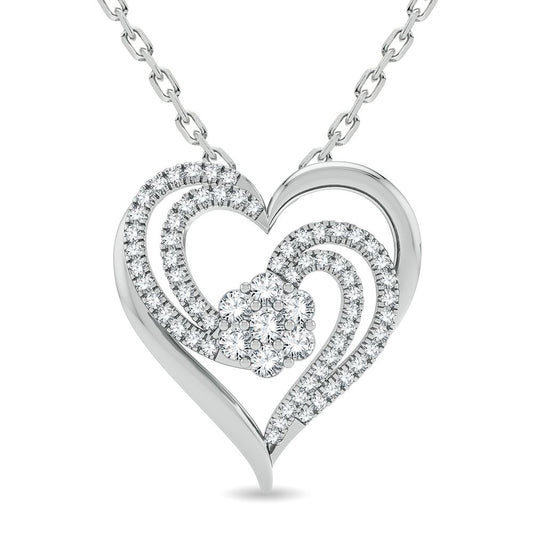 Heart  Diamond Pendant