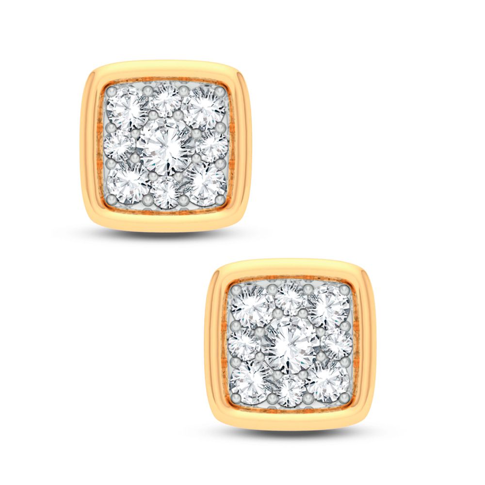 14K 0.25CT Natural DIAMOND EARRING