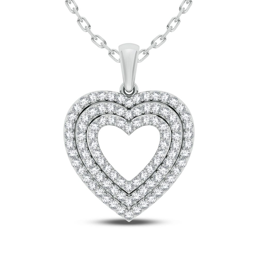 Heart  Diamond Pendant