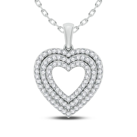 Heart  Diamond Pendant