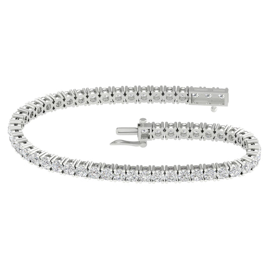 14K 3.00CT  Certified Lab Grown Diamond Bracelet ( IGI Certified )