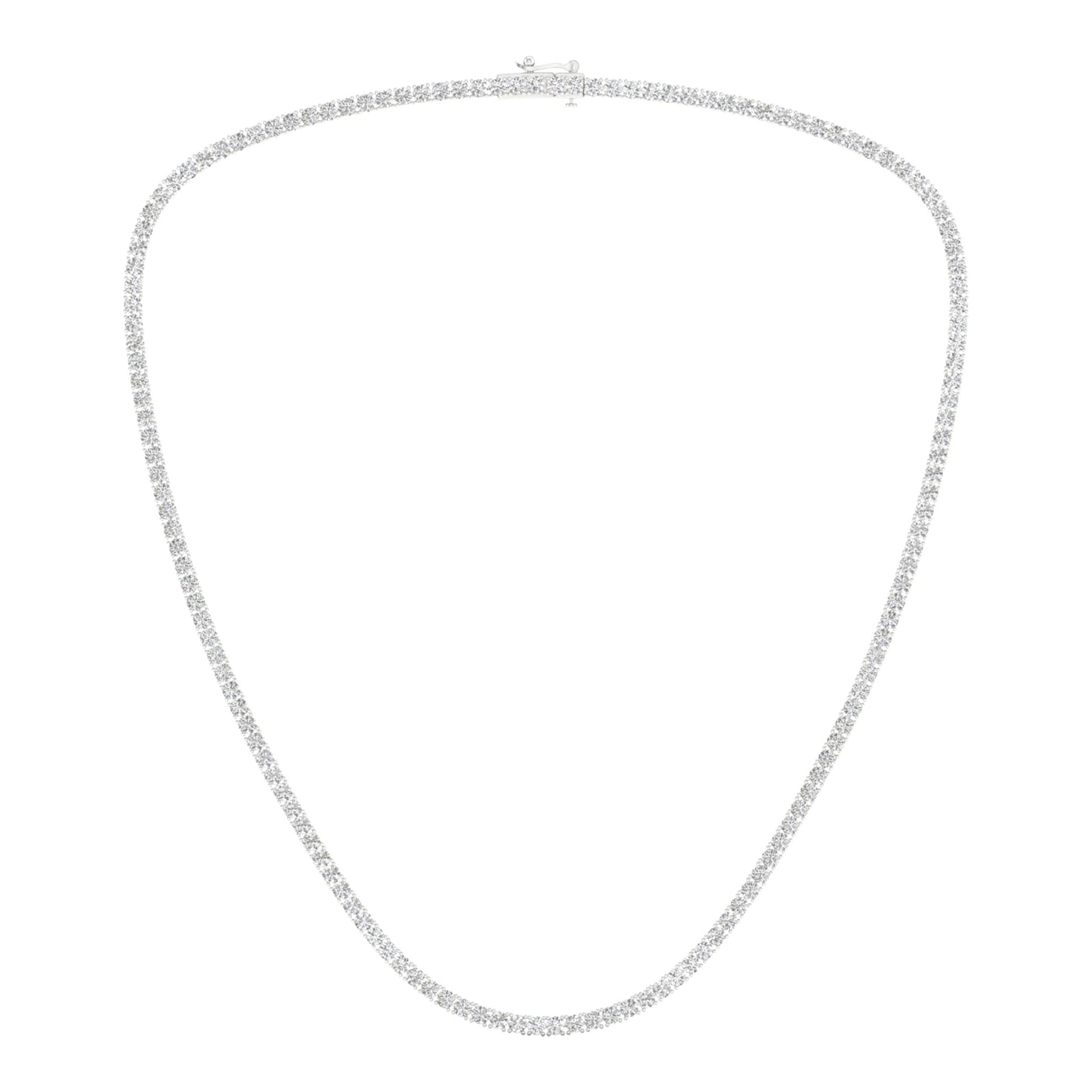 14K 10.00CT Certified Lab Grown Diamond Necklace ( IGI Certified )