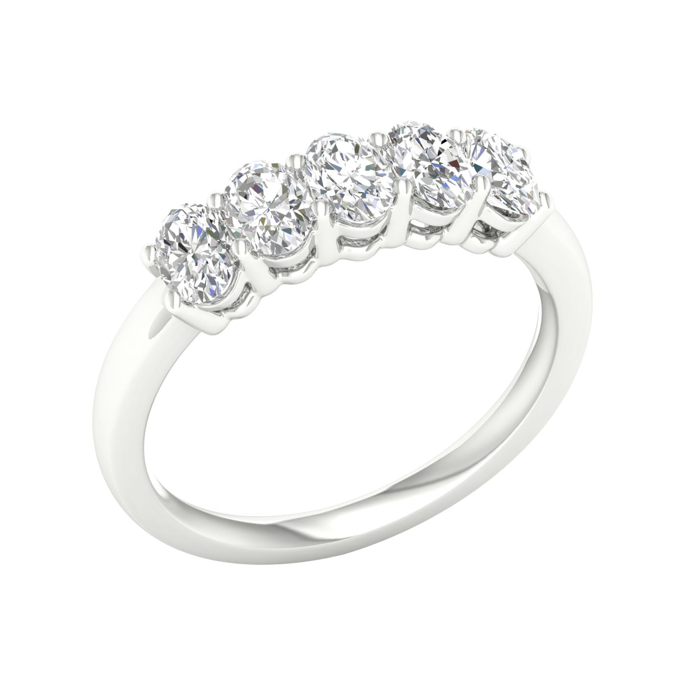 14K 1.00CT Certified Lab Grown Diamond Band