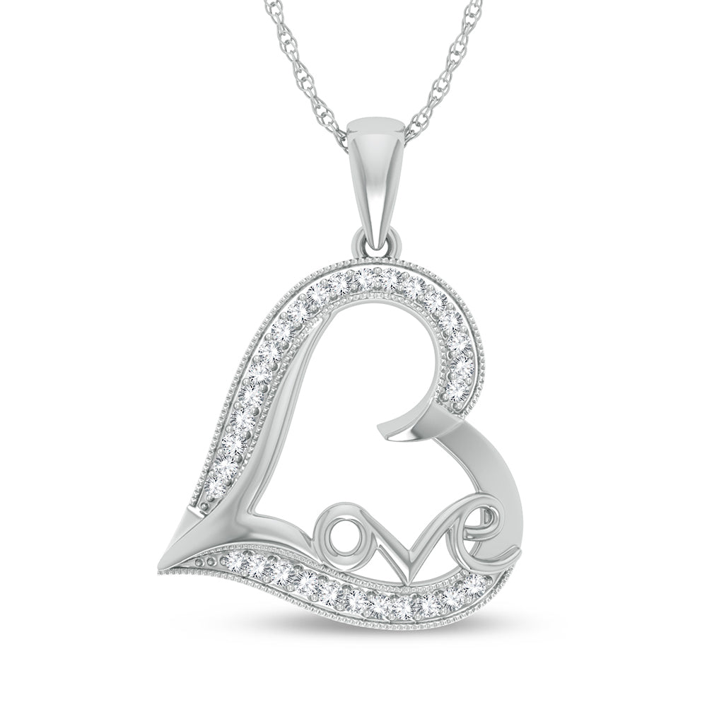 Heart  Diamond Pendant