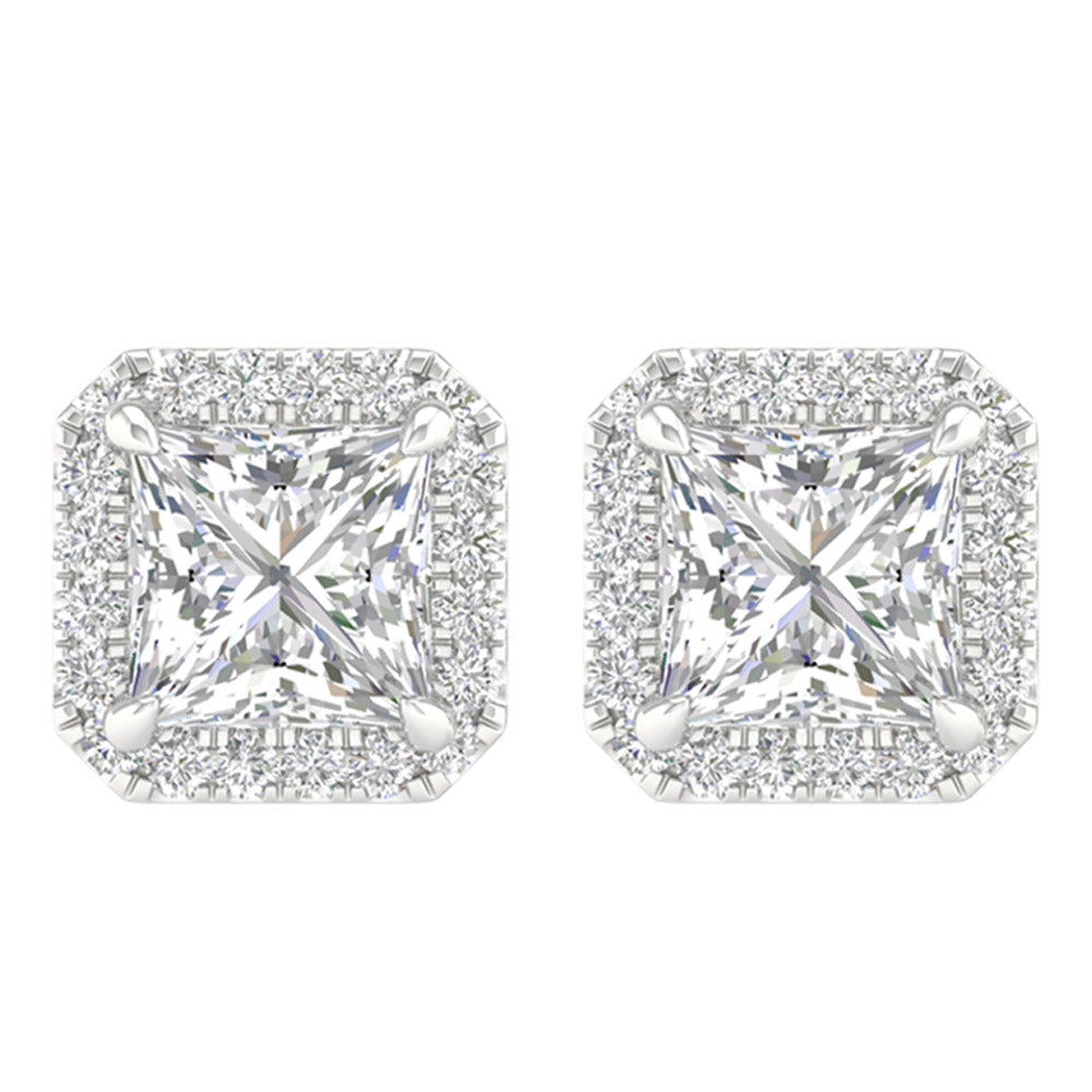 14K 2.25ct Certified Lab Grown Diamond Earrings ( IGI Certified )