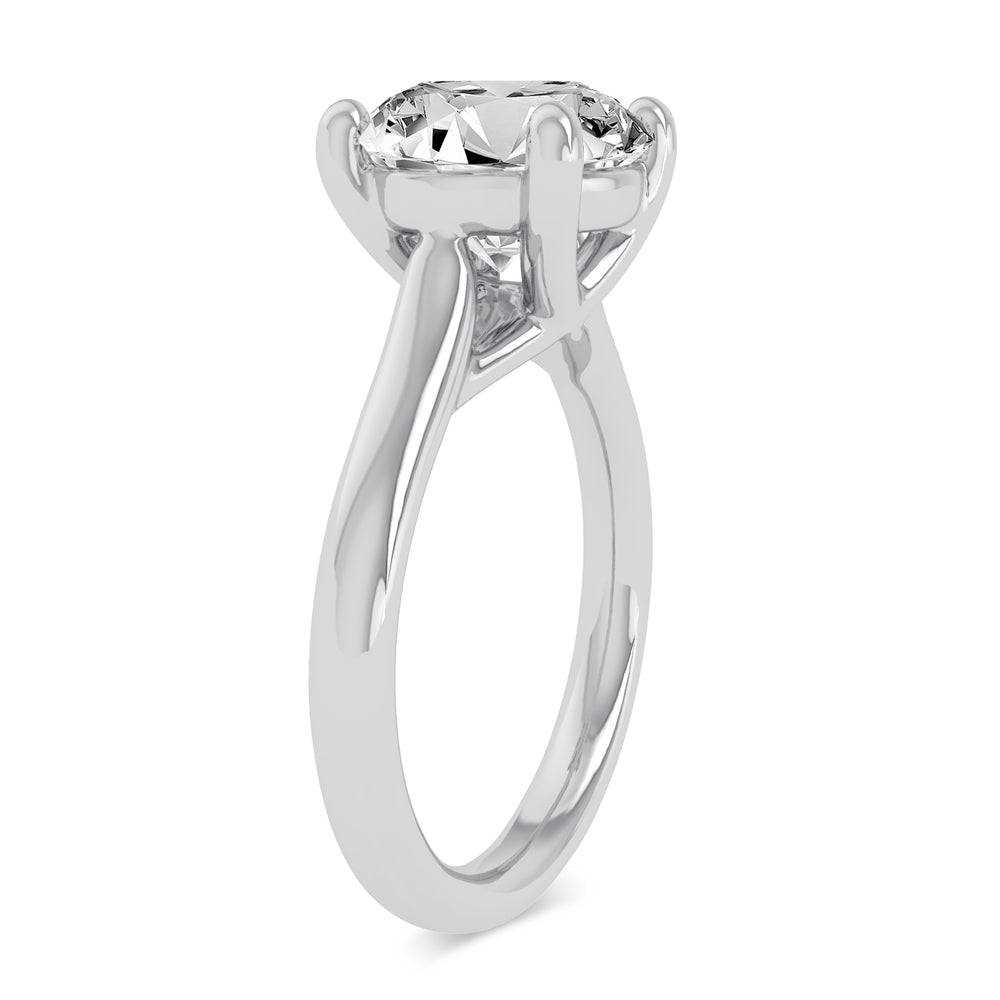 14K 3.00CT Certified Lab Grown Engagement Ring