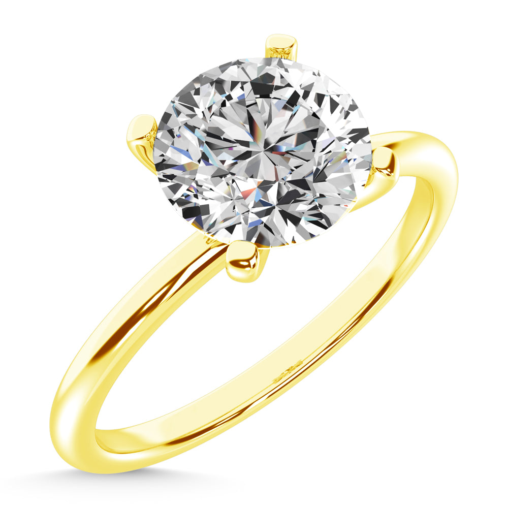 14K Yellow Gold Lab Grown Diamond 4 Ct.Tw. Solitaire Ring