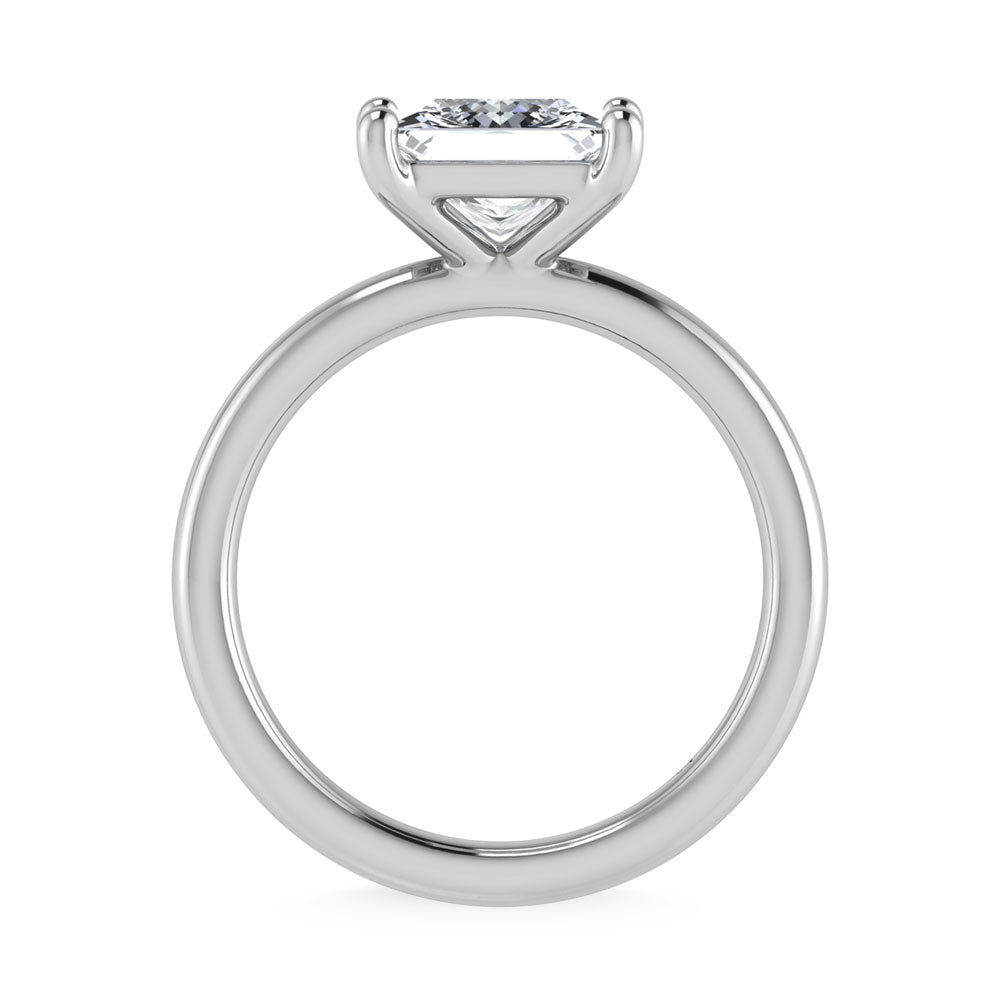 14K White Gold Lab Grown Diamond 2 Ct.Tw. Princess Shape Solitaire Ring