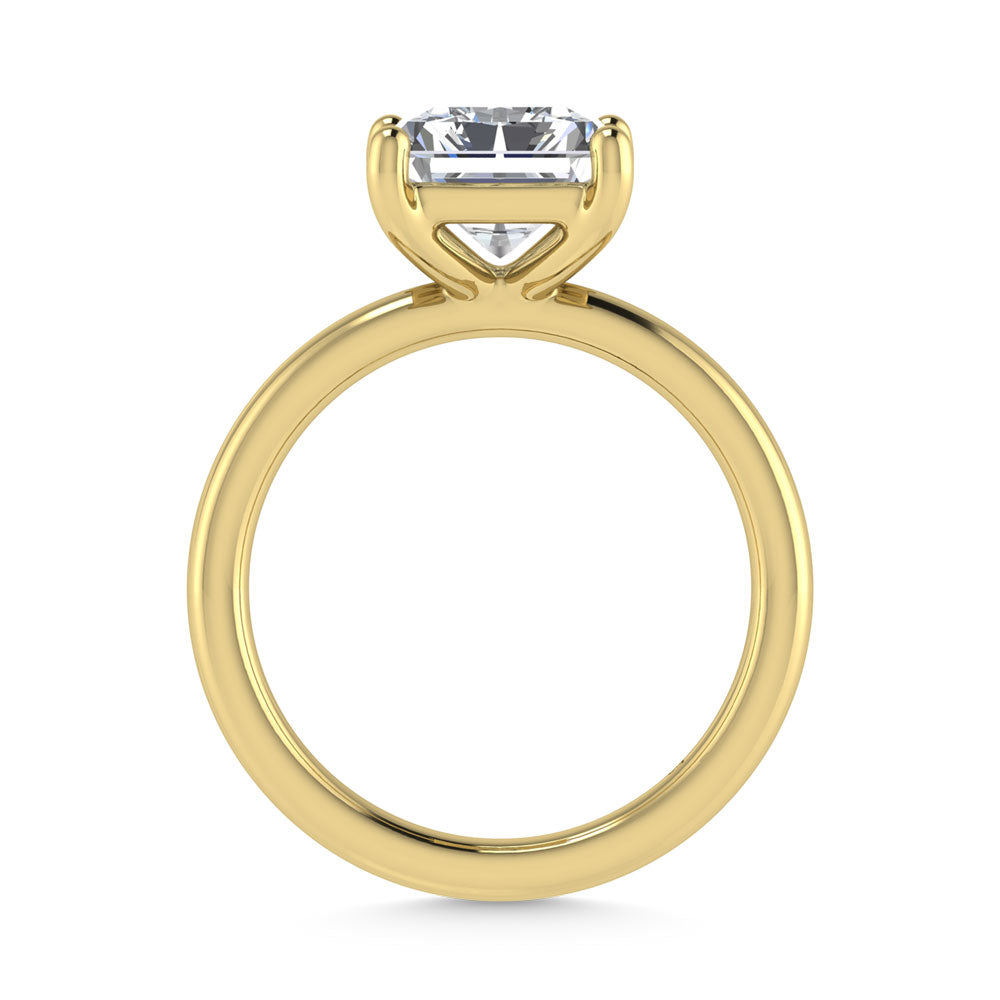 14K Yellow Gold Lab Grown Diamond 1 Ct.Tw. Radiant Shape Solitaire Ring