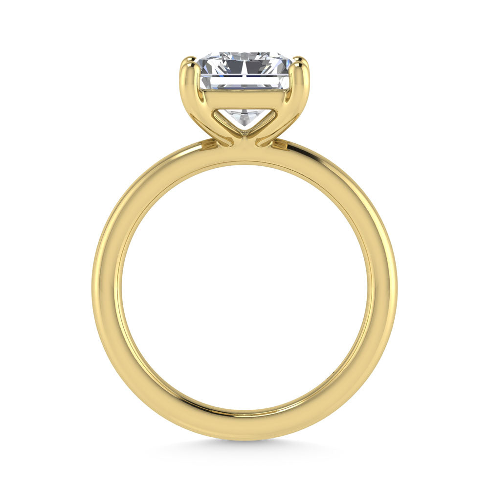 14K Yellow Gold Lab Grown Diamond 1 Ct.Tw. IGI Certified Radiant Shape Solitaire (Available from 1CT to 7CT)