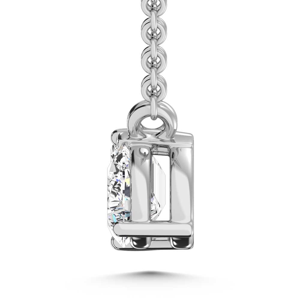 10K White Gold Lab Grown Diamond 3/8 Ct.Tw. Fashion Necklace