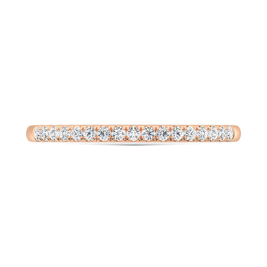 10K Rose Gold Labgrown Diamond 1/6 Ct.Tw. Wedding Band