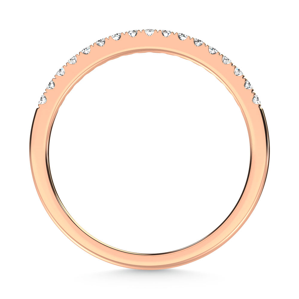 10K Rose Gold Labgrown Diamond 1/6 Ct.Tw. Wedding Band