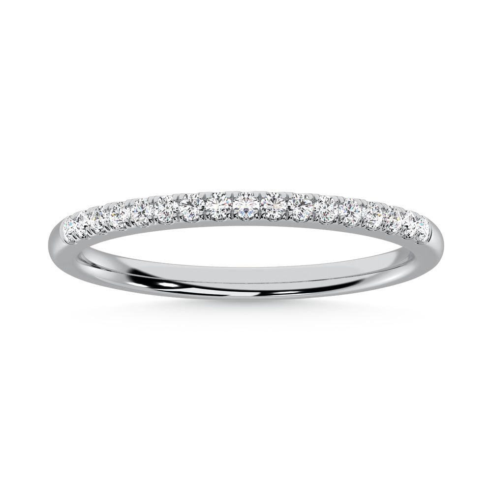 10K White Gold Labgrown Diamond 1/6 Ct.Tw. Wedding Band