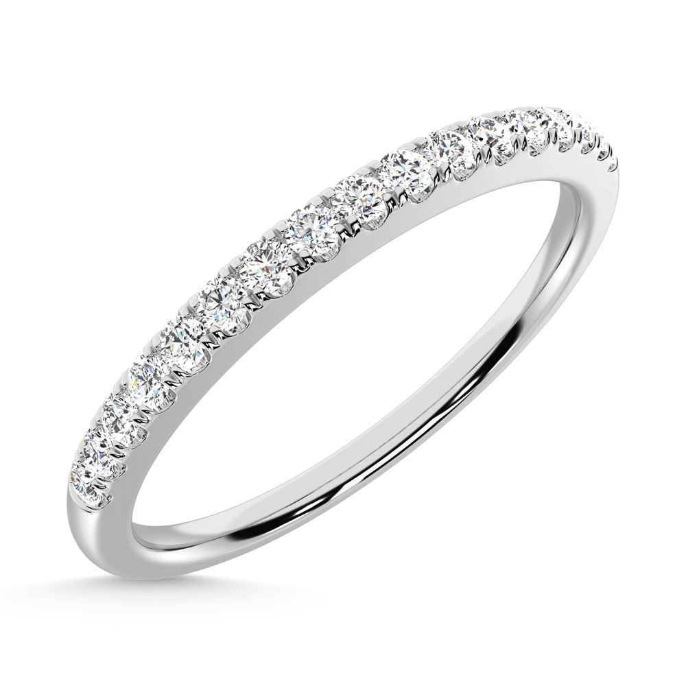 10K White Gold Labgrown Diamond 1/6 Ct.Tw. Wedding Band