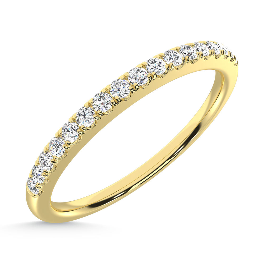 10K Yellow Gold Labgrown Diamond 1/6 Ct.Tw. Wedding Band