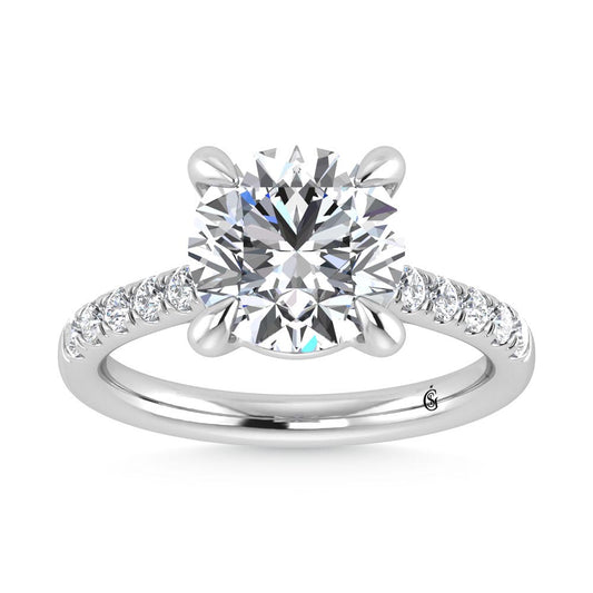 14K White Gold Labgrown Diamond 2 1/3 Ct.Tw. Engagement Ring