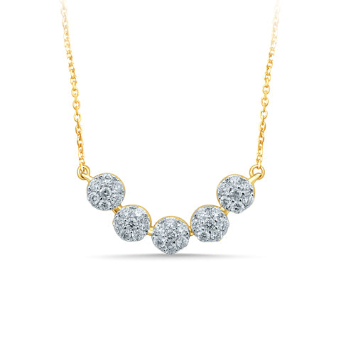 14K 0.75CT DIAM NECKLACE