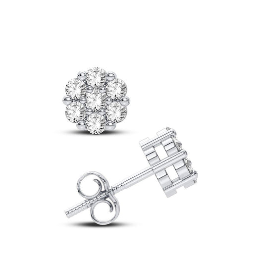 14K 0.14CT Natural Diamond Earring