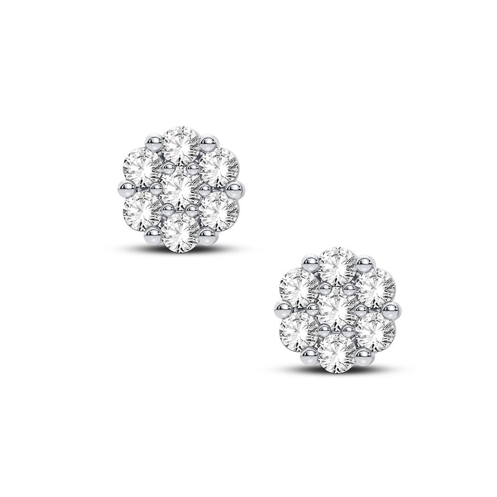 14K 0.14CT Natural Diamond Earring