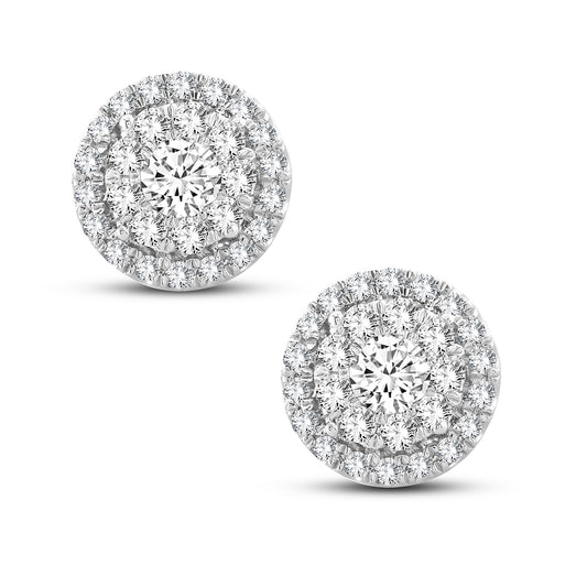 14K  1.01CT Natural Diamond Earring