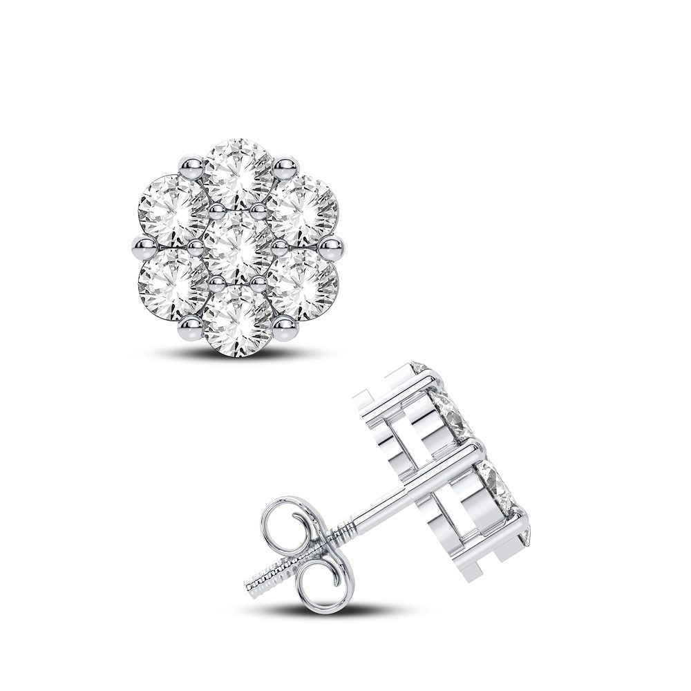 14K 0.91CT  Natural Diamond Earring