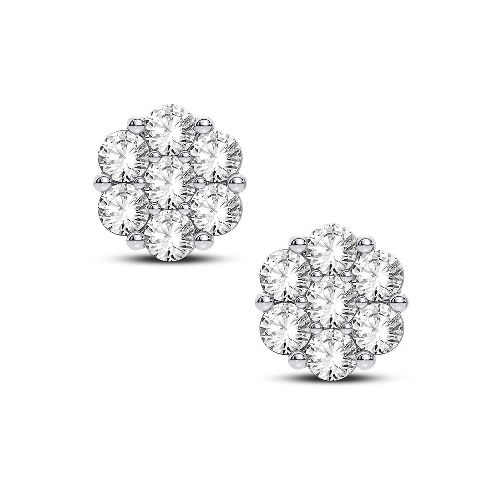 14K 0.91CT  Natural Diamond Earring