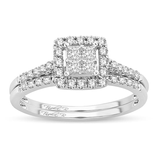 N.J. Diamonds - Diamond Engagement Ring - Halo Style Engagement Ring -