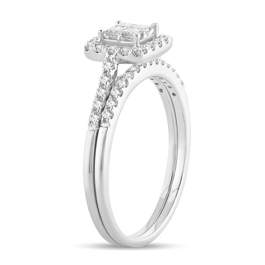 N.J. Diamonds - Diamond Engagement Ring - Halo Style Engagement Ring -