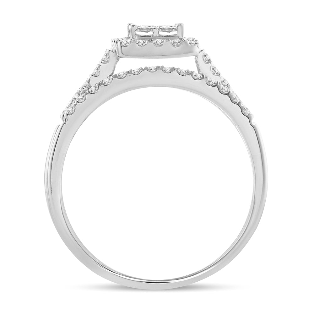 N.J. Diamonds - Diamond Engagement Ring - Halo Style Engagement Ring -