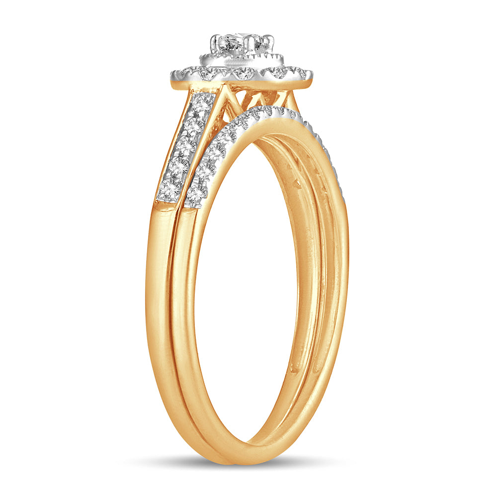 N.J. Diamonds Diamond Engagement Ring |Halo Style  Diamond Bridal Ring