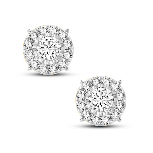 14K 0.52CT Natural DIAMOND EARRING