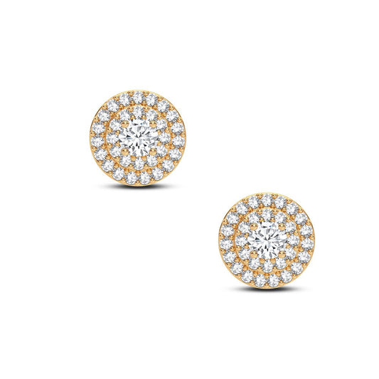 14K 0.27CT Natural DIAMOND EARRING