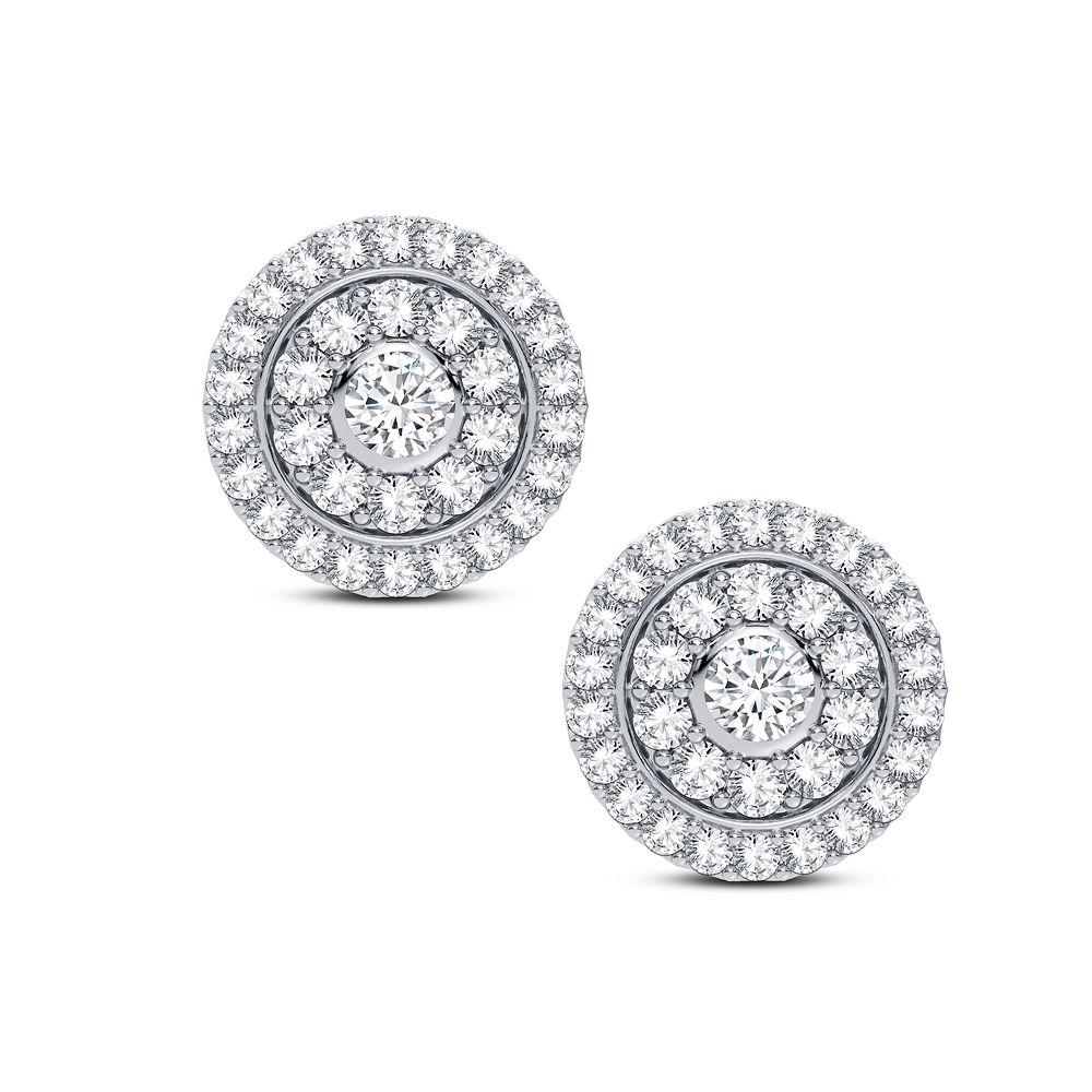 N.J. Diamonds Diamond Earrings  | Diamond Earrings Disk Style |