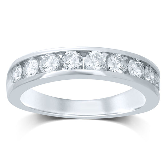 N.J. Diamond- Diamond Wedding Band - Diamond Band - Bridal Jewelry