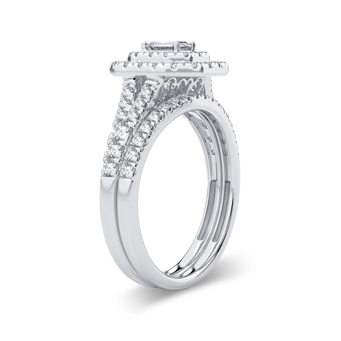 Halo Style Diamond Engagement Ring | Bridal Ring | Wedding Ring