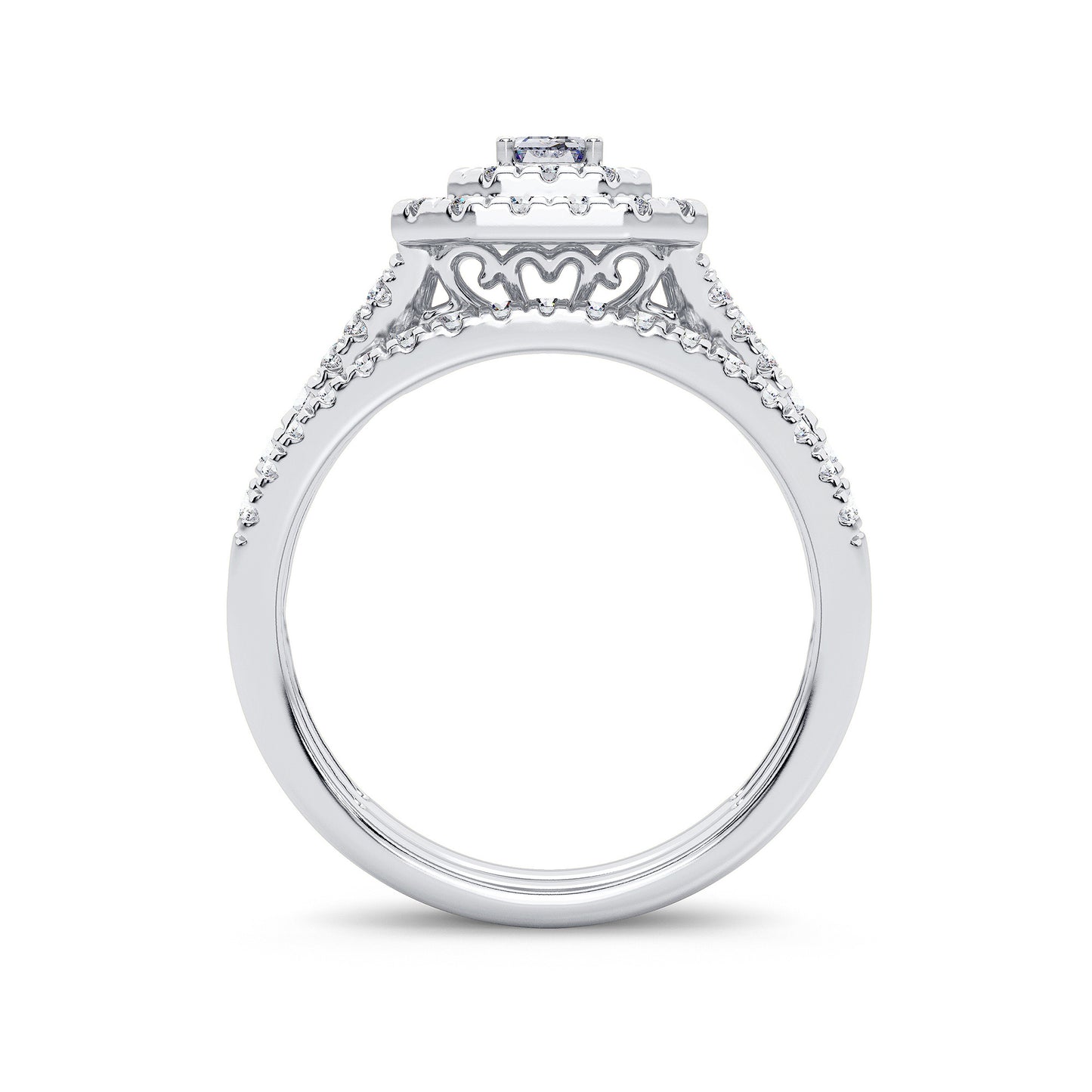 Halo Style Diamond Engagement Ring | Bridal Ring | Wedding Ring