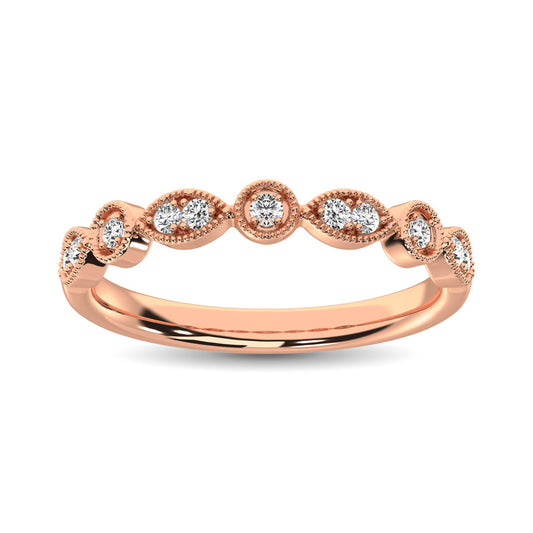 N.J. Diamonds | Rose Gold Diamond Stackable Bands | Bands