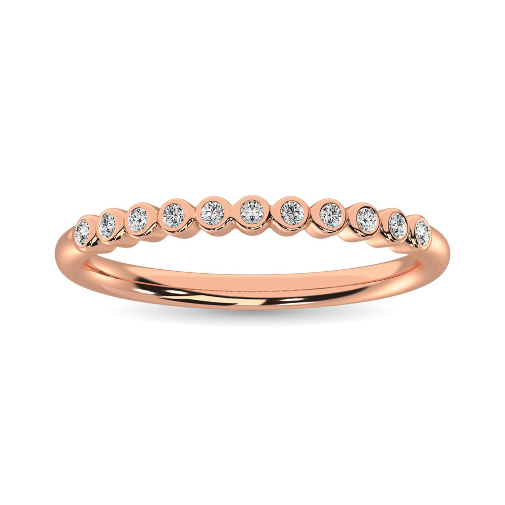Diamond 1/20 Ct.Tw. Stackable Ring in 10K Rose Gold
